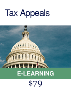 Tax Appeals E Learning Course