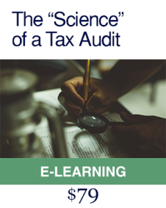 The Science of a Tax Audit e learning course
